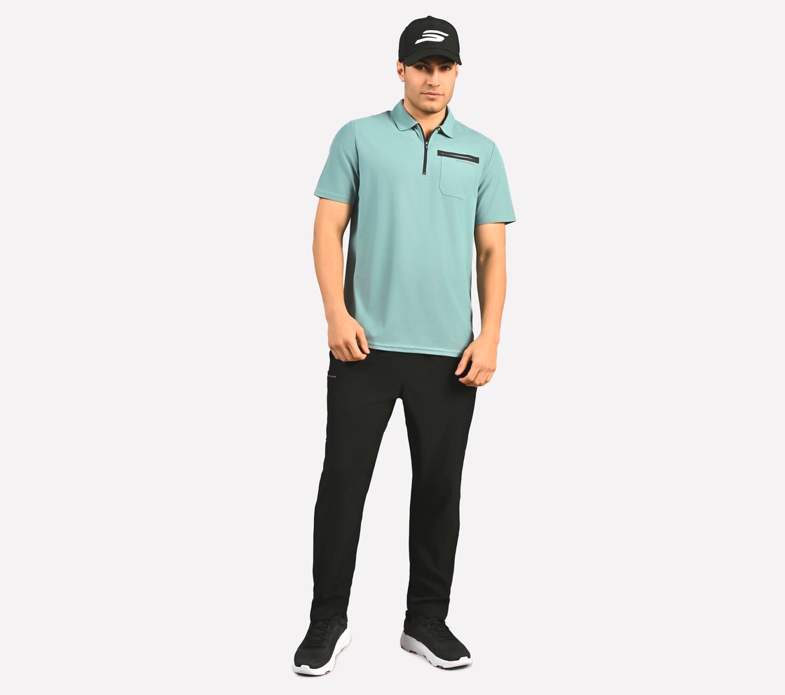 ZIP CLOSURE POLO, SAGE