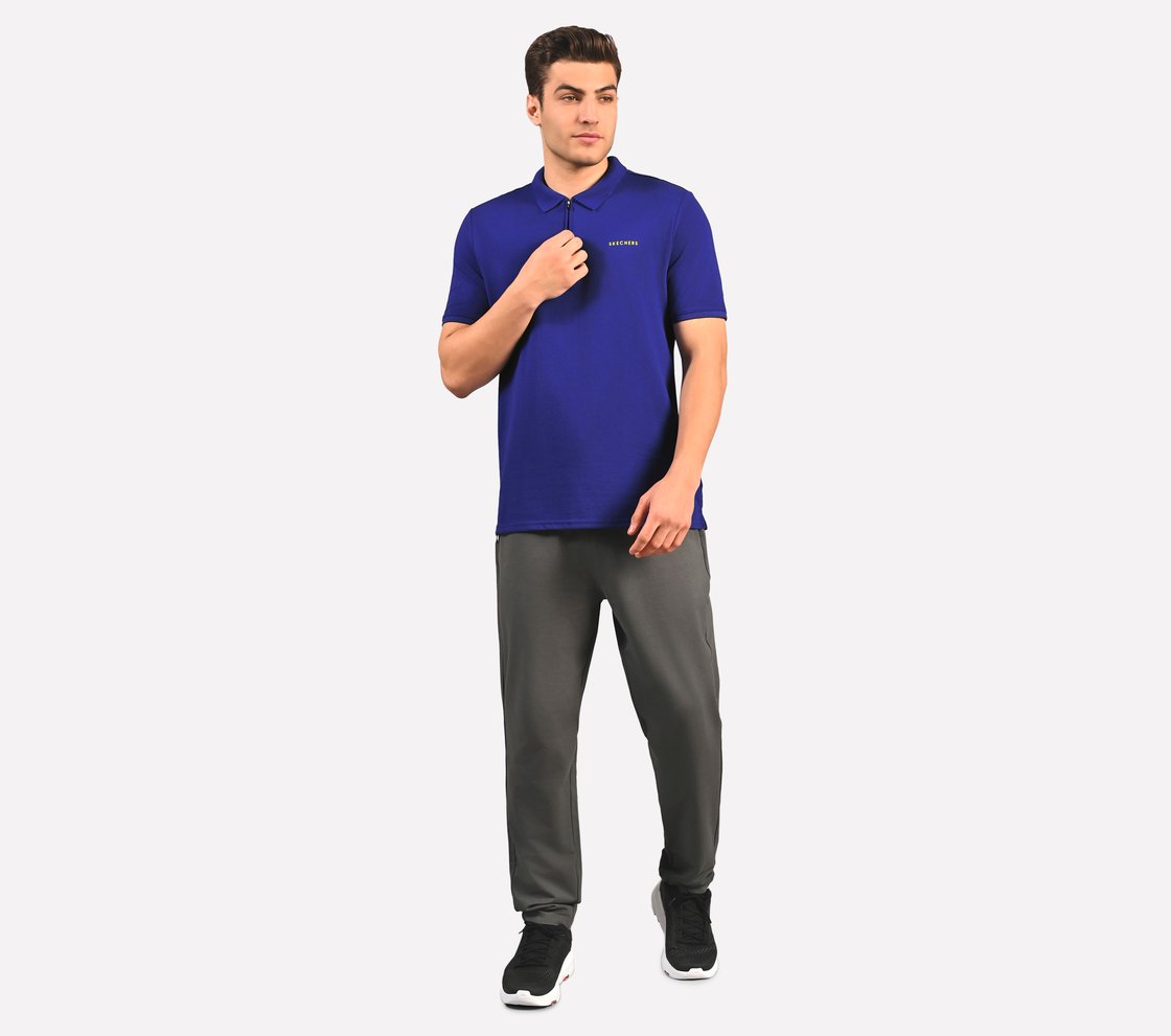 CONTRAST TIPPING POLO, BLUE/RED Apparel Right View