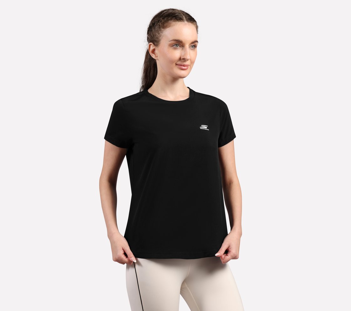 PERFORMANCE BOXY FIT T SHIRT, BLACK