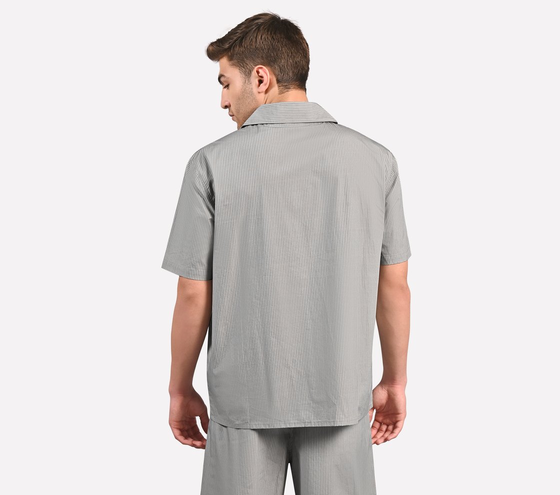 MENS ANIME STREET SHIRT, STONE/NATURAL Apparel Left View