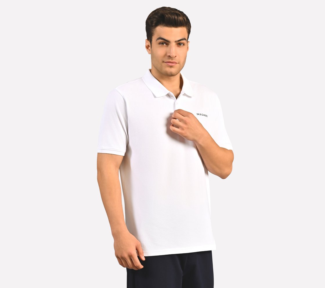 MENS CORE POLO, WHITE
