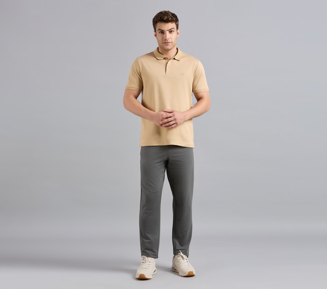 HIGHLANDER FRONT ZIPPER POLO, WHISKEY