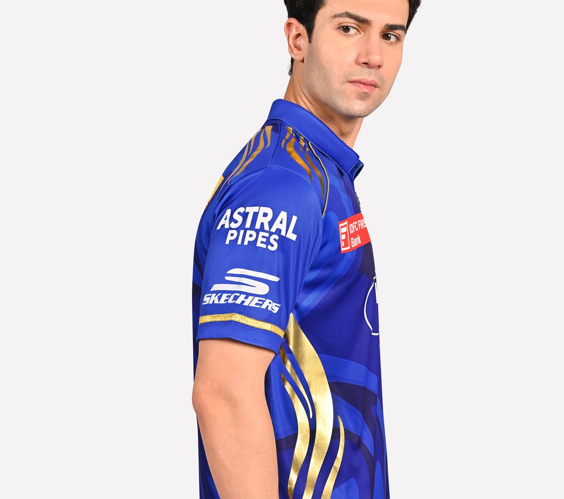 MUMBAI INDIANS: IPL REPLICA JERSEY 2025, ROYAL/NAVY/LIME Apparel Bottom View