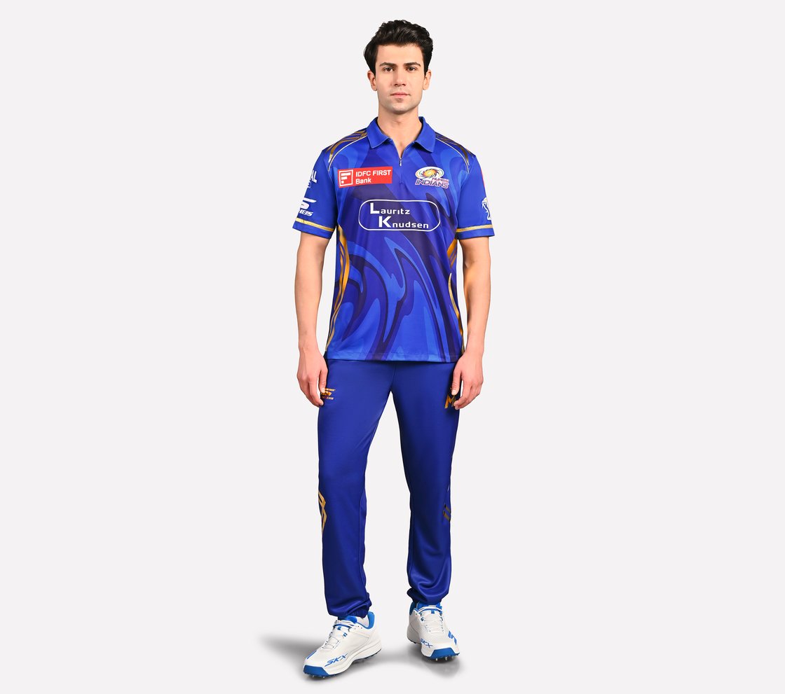 MUMBAI INDIANS: IPL REPLICA JERSEY 2025, ROYAL/NAVY/LIME Apparel Right View