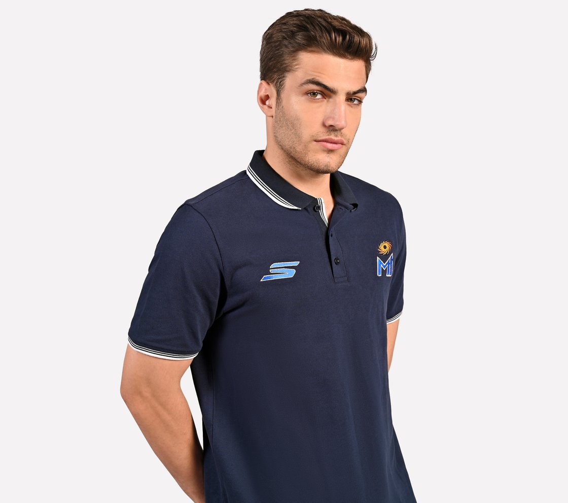 MUMBAI INDIANS: IPL TRAVEL POLO 2025, ROYAL BLACK Apparel Right View