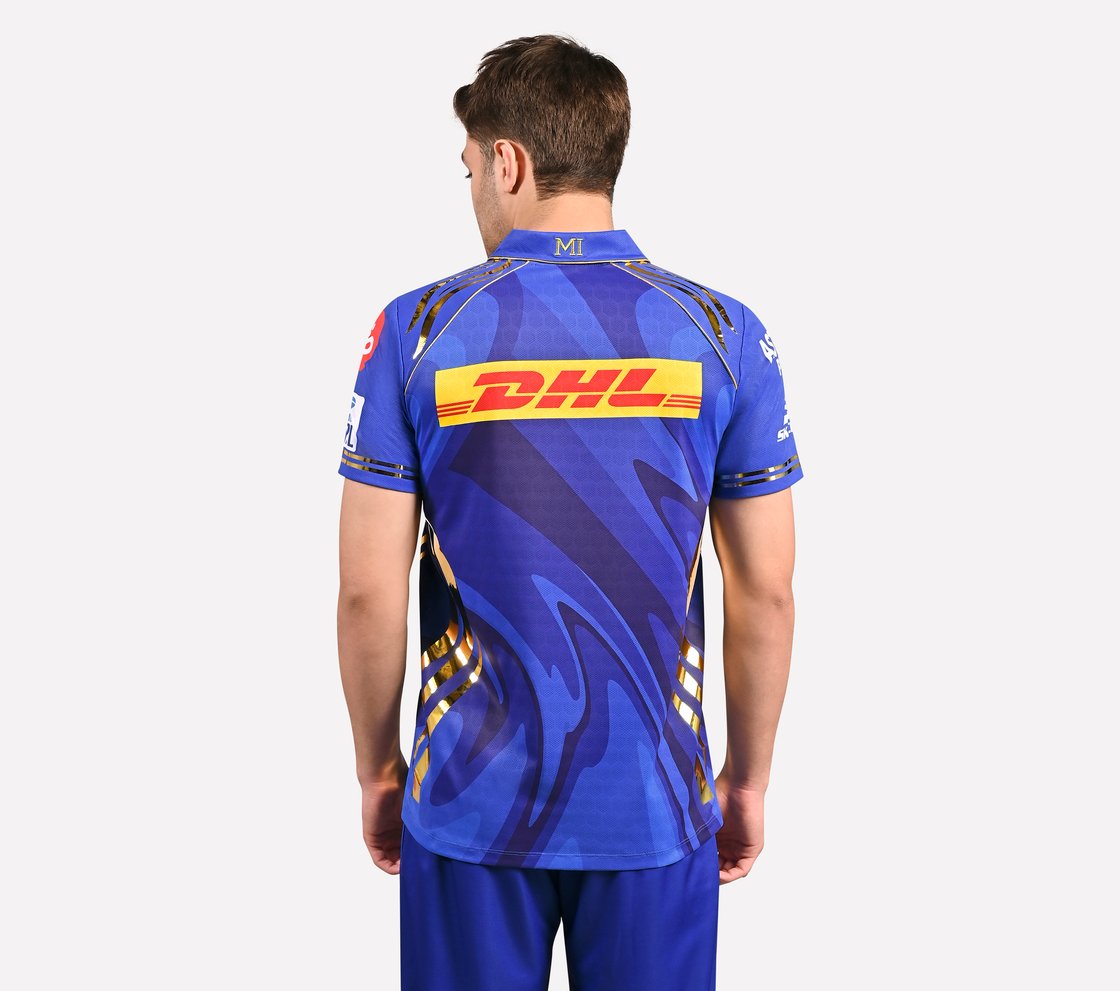 MUMBAI INDIANS: IPL PLAYER EDITION 2025, ROYAL/NAVY/LIME Apparel Left View