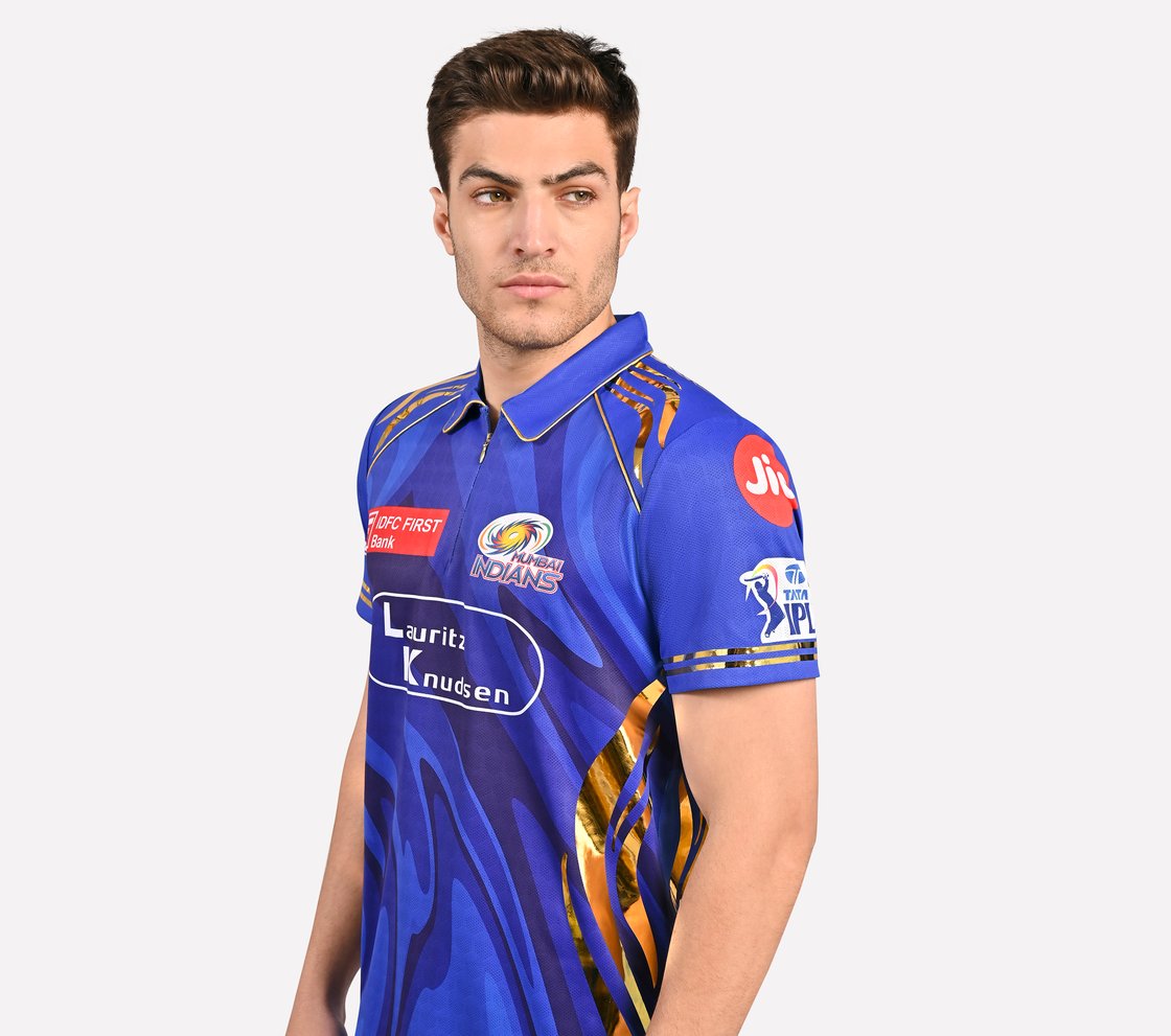MUMBAI INDIANS: IPL PLAYER EDITION 2025, ROYAL/NAVY/LIME Apparel Right View