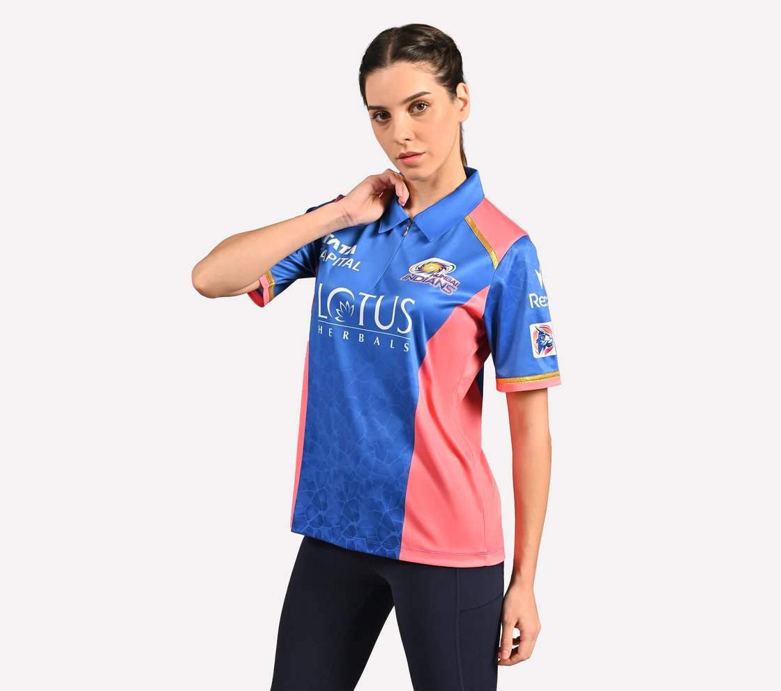 MUMBAI INDIANS: WPL FAN JERSEY 2025, NVY/WHT/LT. BLUE