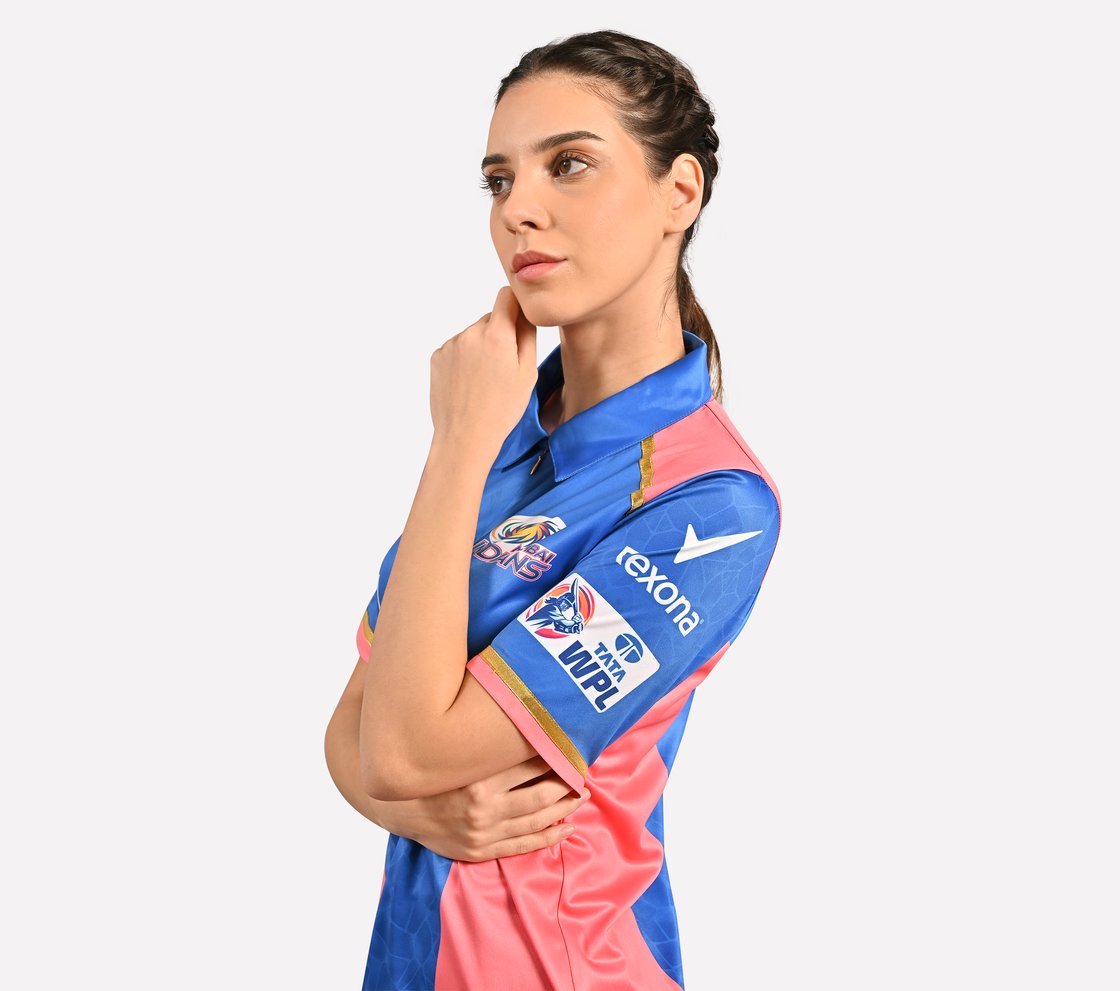 MUMBAI INDIANS: WPL FAN JERSEY 2025, NVY/WHT/LT. BLUE