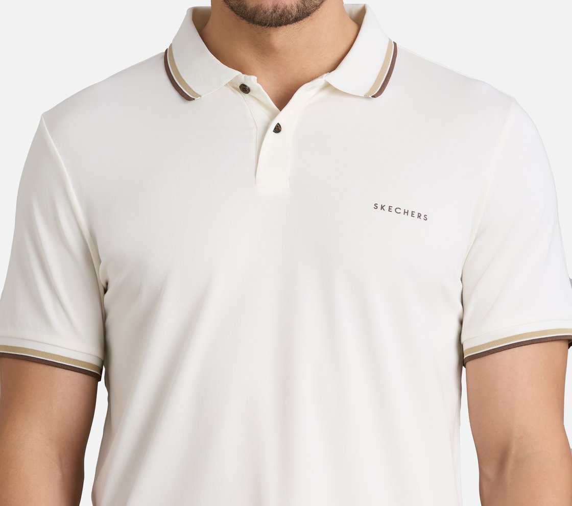CLASSIC TIPPING POLO, WHITE