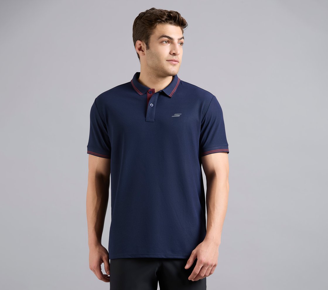 MENS CONTRAST INNER PLACKET P, NAVY