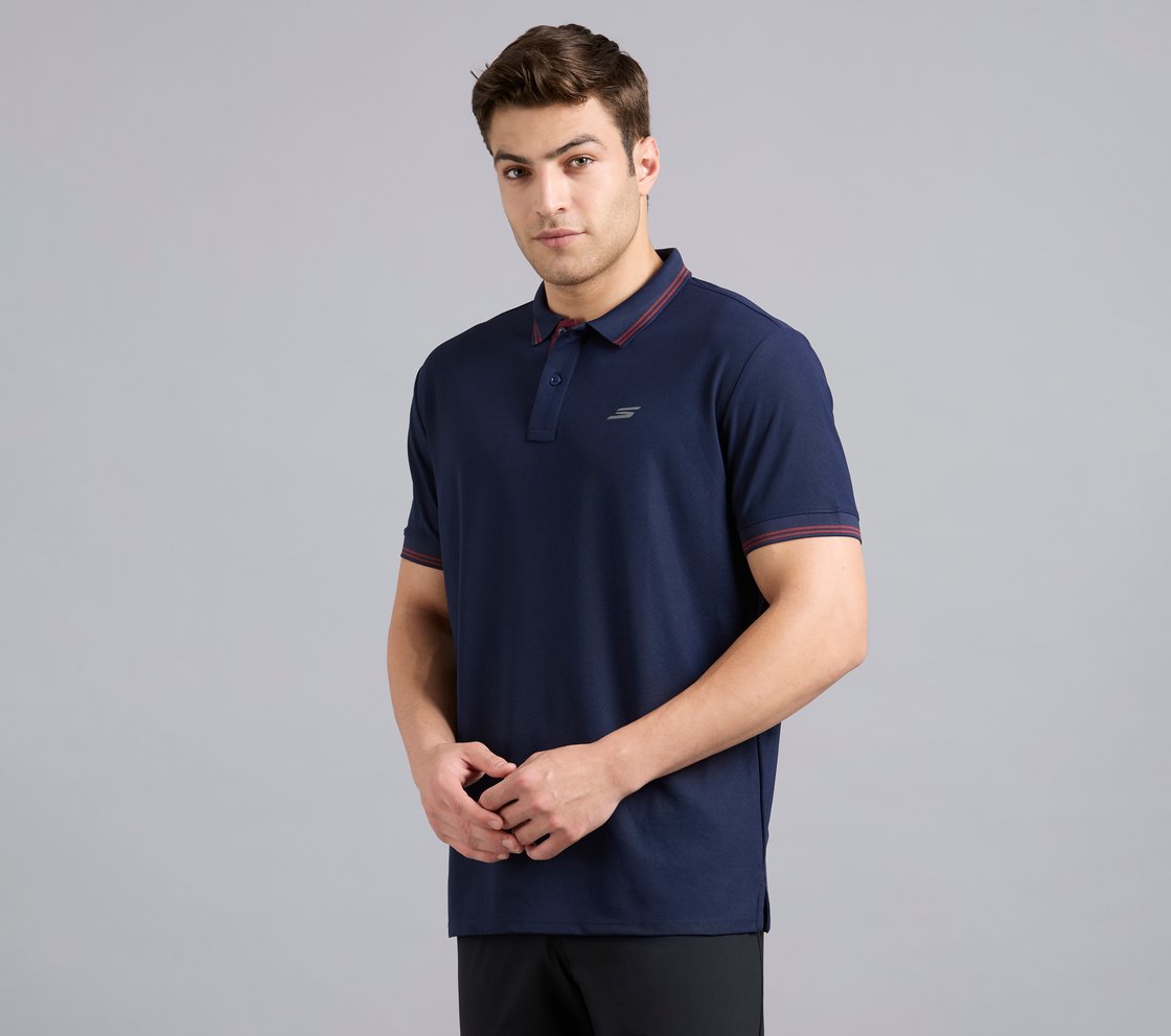 MENS CONTRAST INNER PLACKET P, NAVY