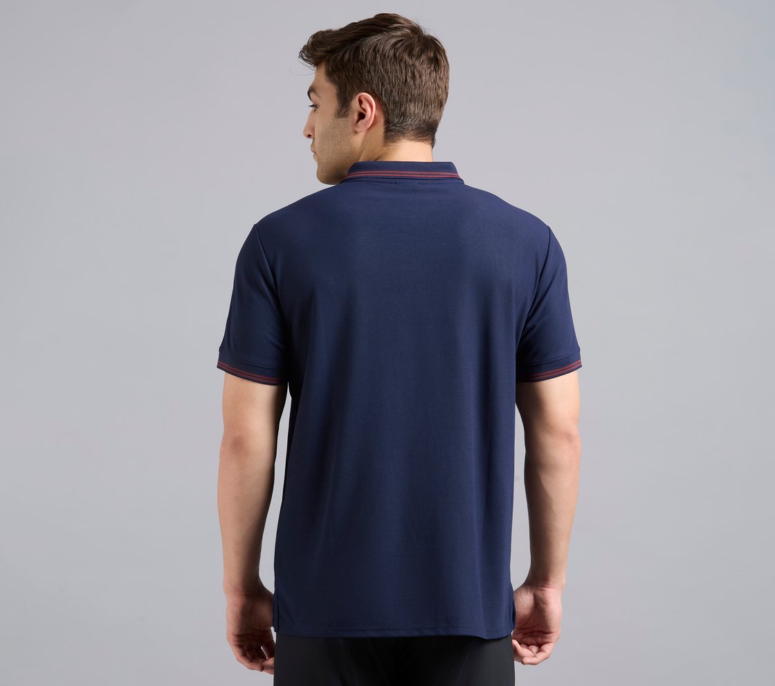 MENS CONTRAST INNER PLACKET P, NAVY