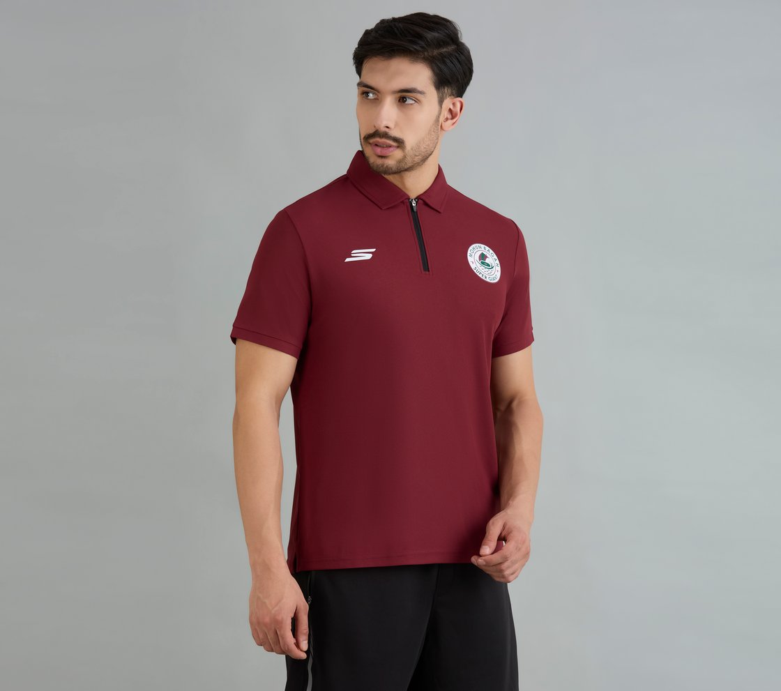 MOHUN BAGAN POLO, MAROON Apparel Bottom View