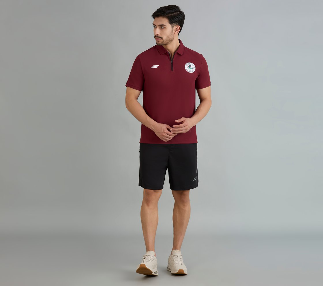 MOHUN BAGAN POLO, MAROON Apparel Right View
