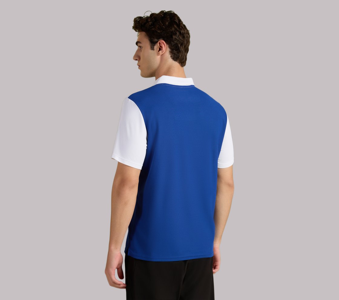 MUMBAI INDIANS TRAVEL POLO, BLUE/WHITE Apparel Left View