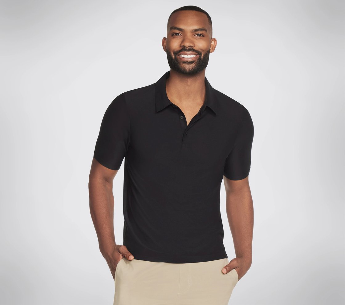 GODRI ALL DAY SOLID POLO, BBBBLACK