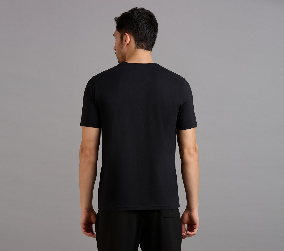 SS CREWNECK TEE-2PC PACK T-SHIRT, BLACK/GUNMETAL/BLUE Apparel Left View