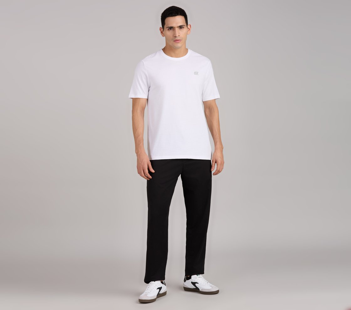 SS CREWNECK T-SHIRT-2PC PACK, WHITE/BLACK Apparel Right View