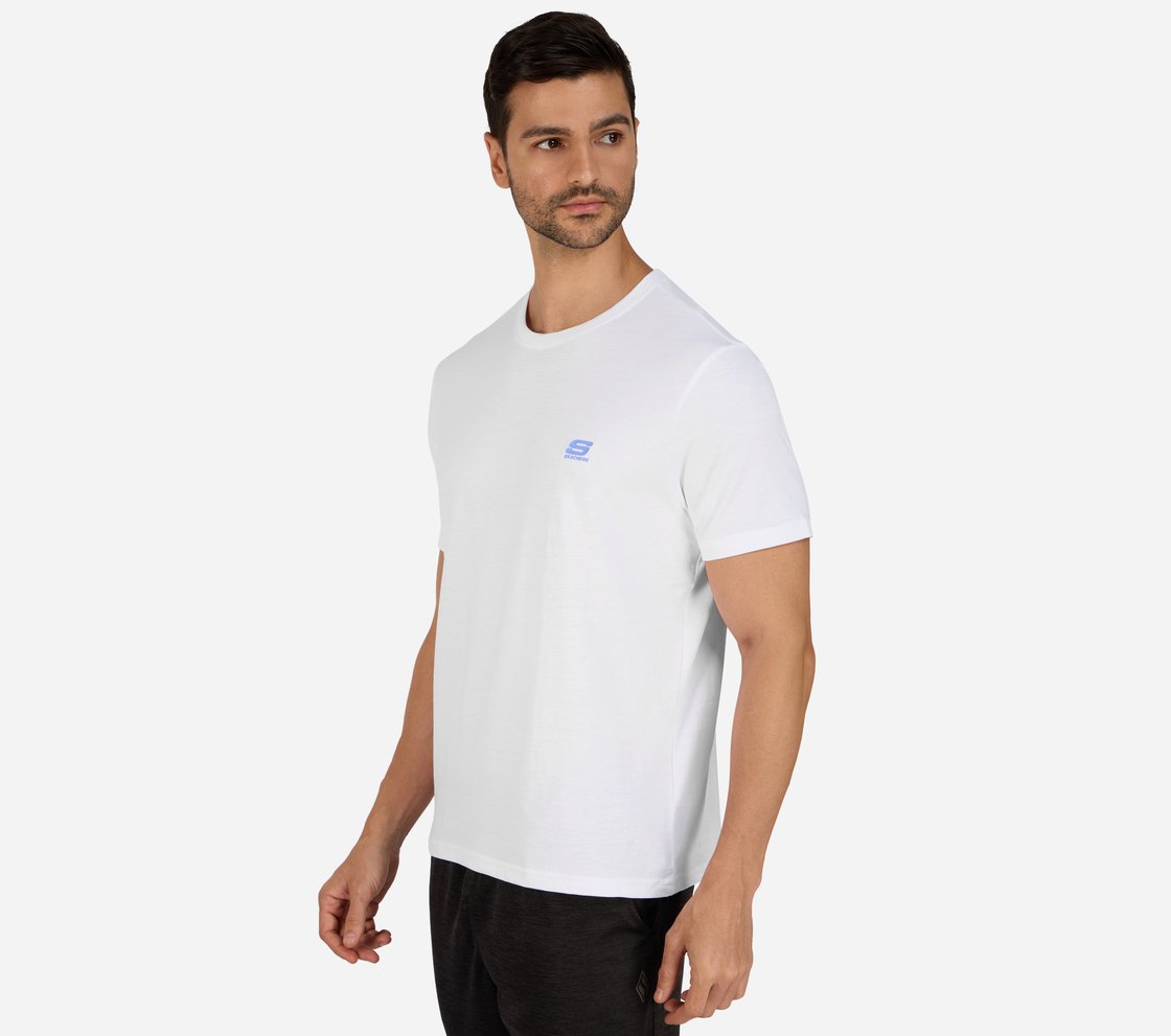 SS CREWNECK T-SHIRT-2PC PACK, WWHITE/BLUE Apparel Bottom View