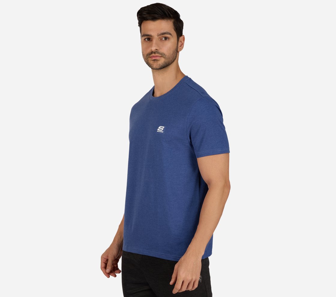 SS CREWNECK T-SHIRT-2PC PACK, WWHITE/BLUE Apparel Left View