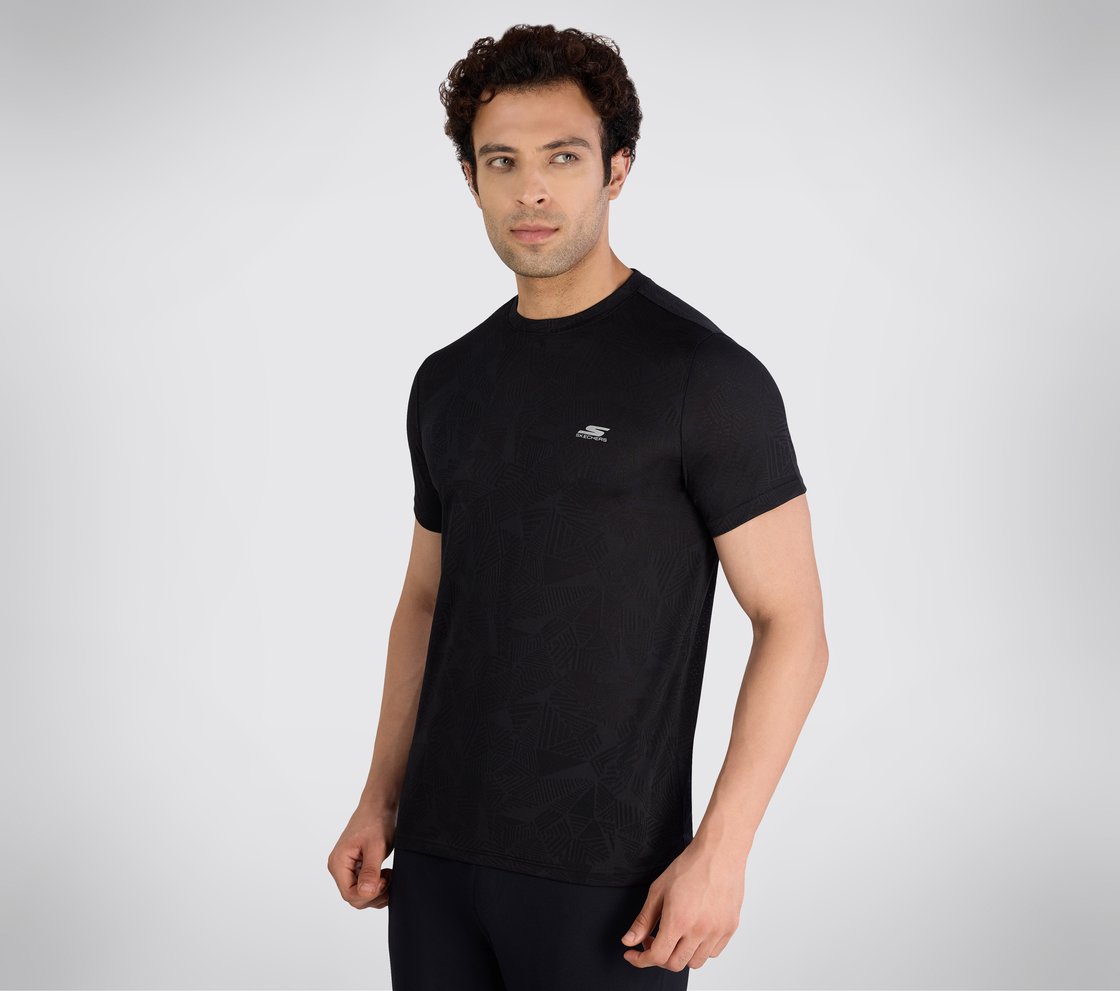 SS SKECHERS DELTA T-SHIRT, BBBBLACK Apparel Top View