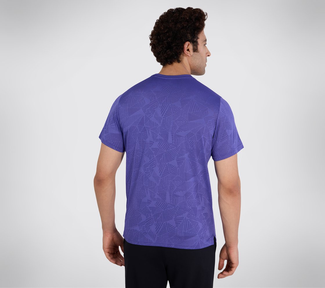 SS SKECHERS DELTA T-SHIRT, GUNMETAL TURQUOISE Apparel Bottom View