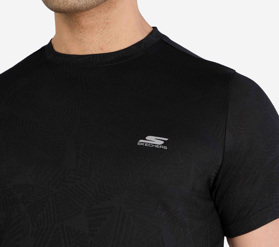 SS LARGE PERFORATED T-SHIRT, BBBBLACK Apparel Left View