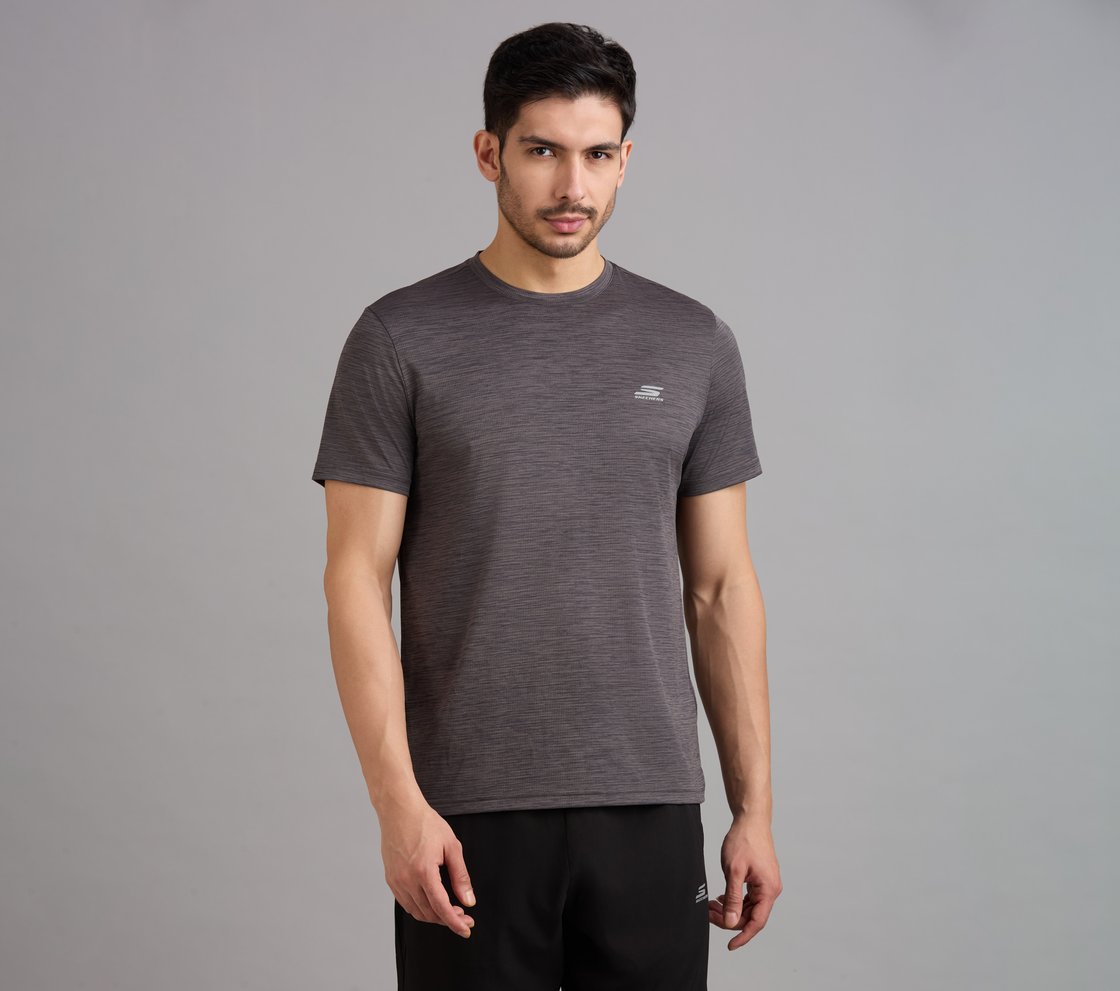 SS LARGE PERFORATED T-SHIRT, SAGE
