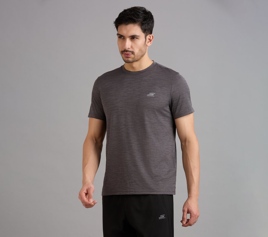 SS LARGE PERFORATED T-SHIRT, SAGE