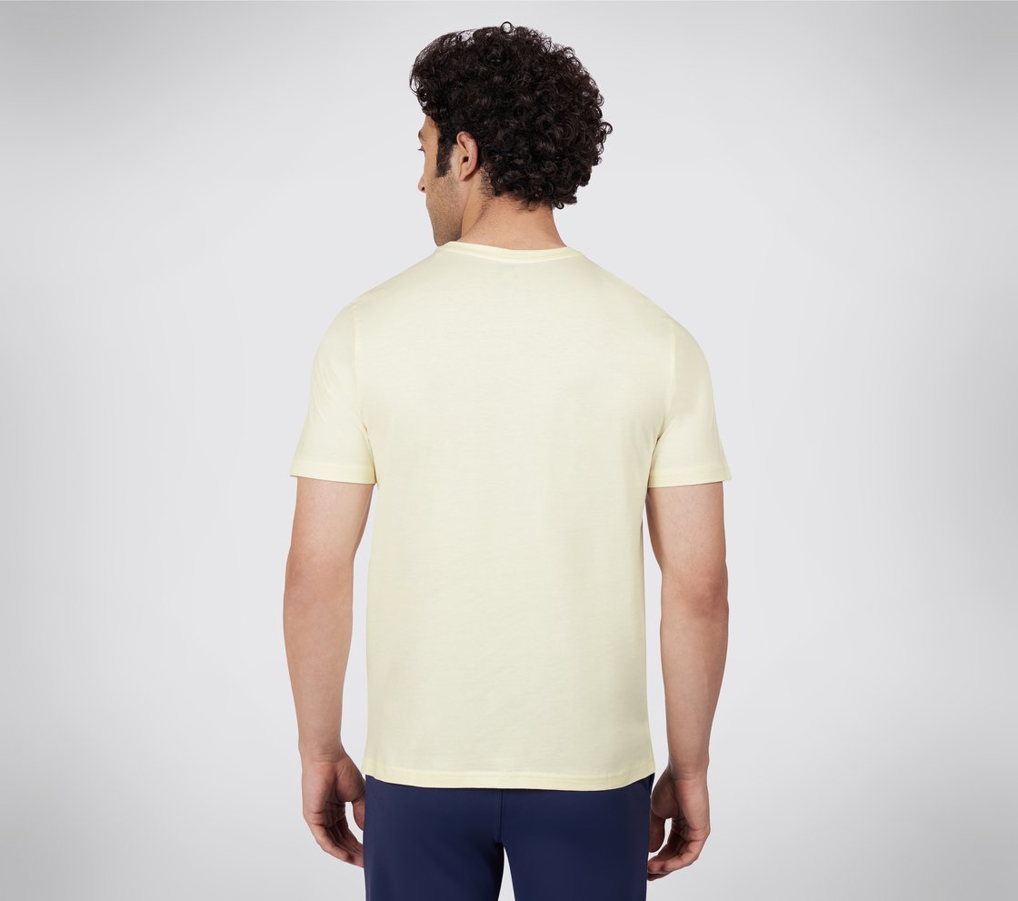 SS CHEST GRAPHIC T-SHIRT, NATURAL WHITE Apparel Bottom View