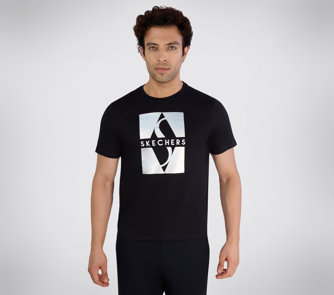 SS FOIL SKECHERS T-SHIRT, BBBBLACK
