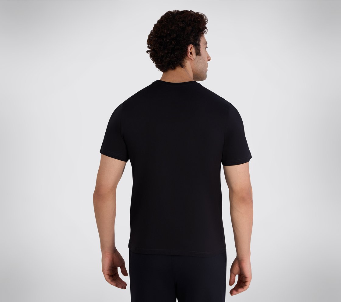 SS FOIL SKECHERS T-SHIRT, BBBBLACK Apparel Bottom View