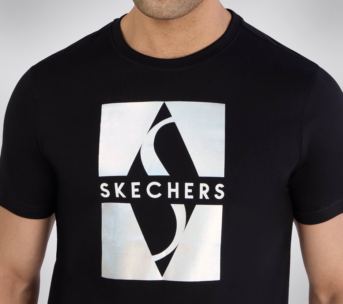 SS FOIL SKECHERS T-SHIRT, BBBBLACK Apparel Right View