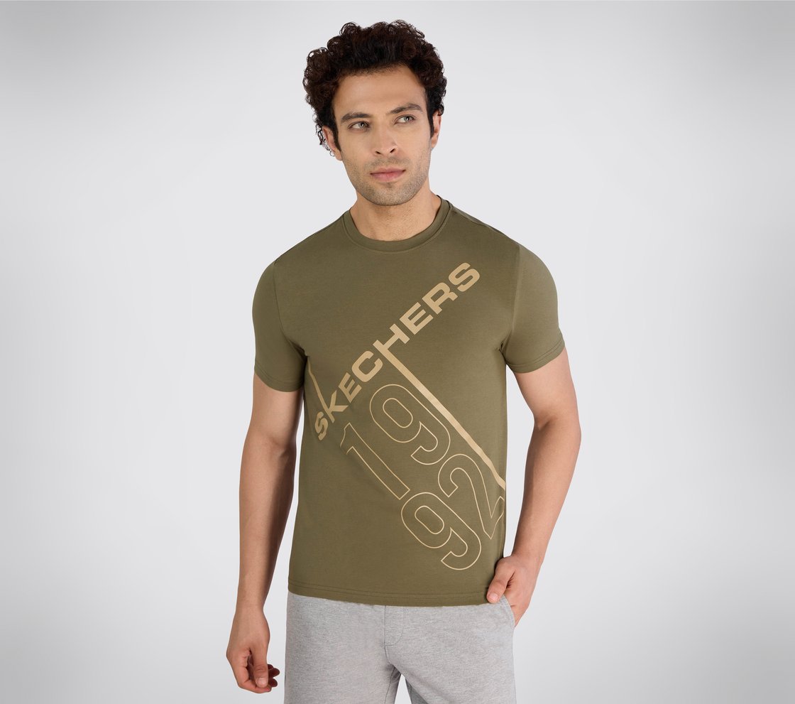 SS SKECHERS 1992 T-SHIRT, OOLIVE Apparel Lateral View