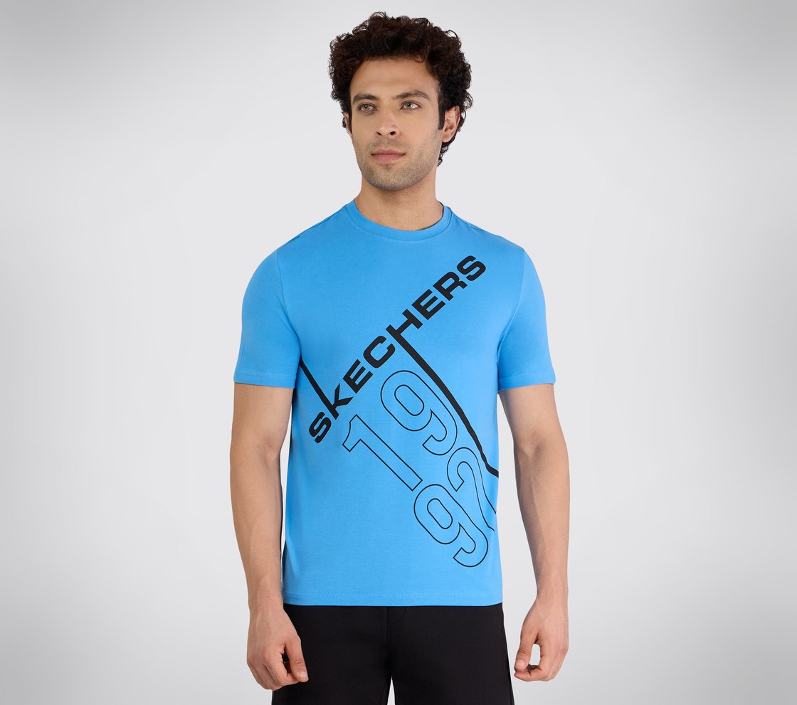 SS SKECHERS 1992 T-SHIRT, PERIWINKLE Apparel Left View