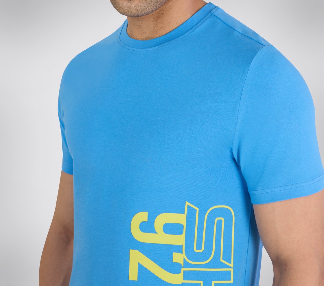SS SKX GRAPHIC T-SHIRT, PERIWINKLE Apparel Right View