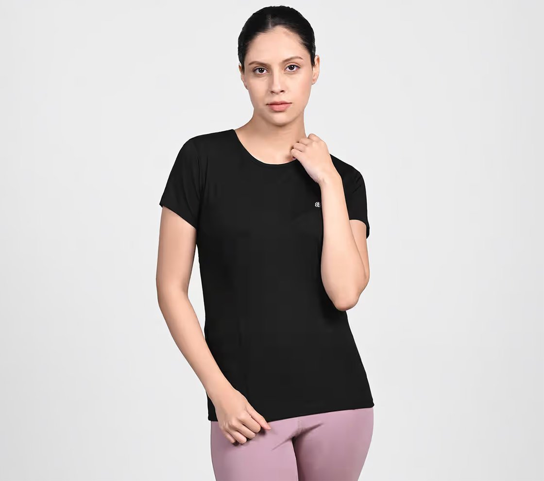 MESH DETAILED PERFORMANCE TOP, BBBBLACK Apparel Lateral View