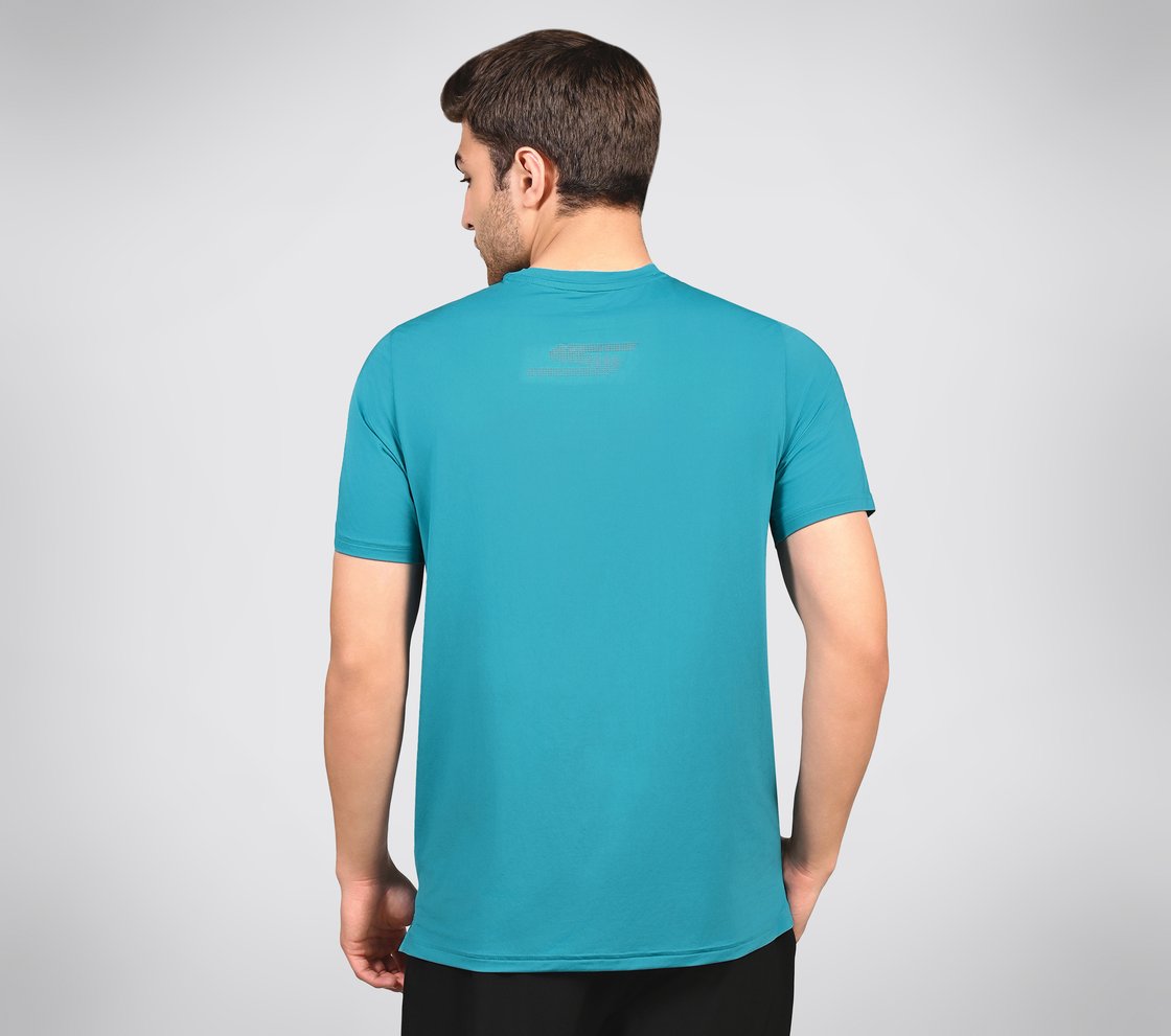 FIREFLY CHAMP TEE, TEAL/MULTI Apparel Left View