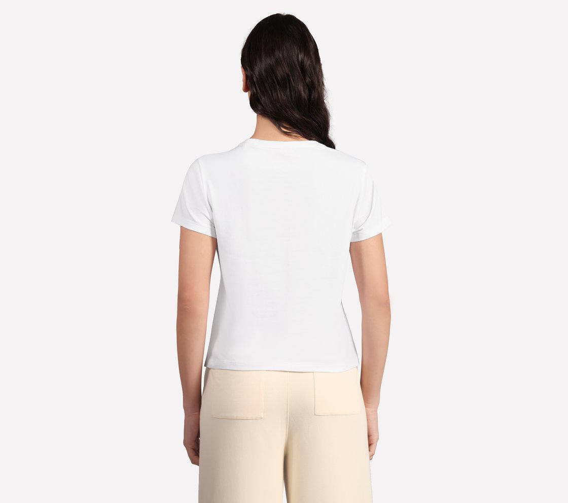 OASIS MULTICOLOR PALM TEE, WHITE Apparel Left View