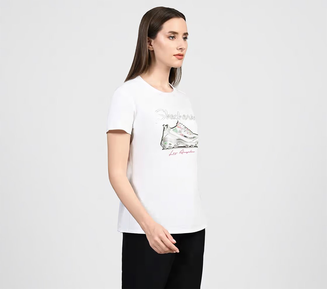 AD SKX SHOE TEE, WWWHITE