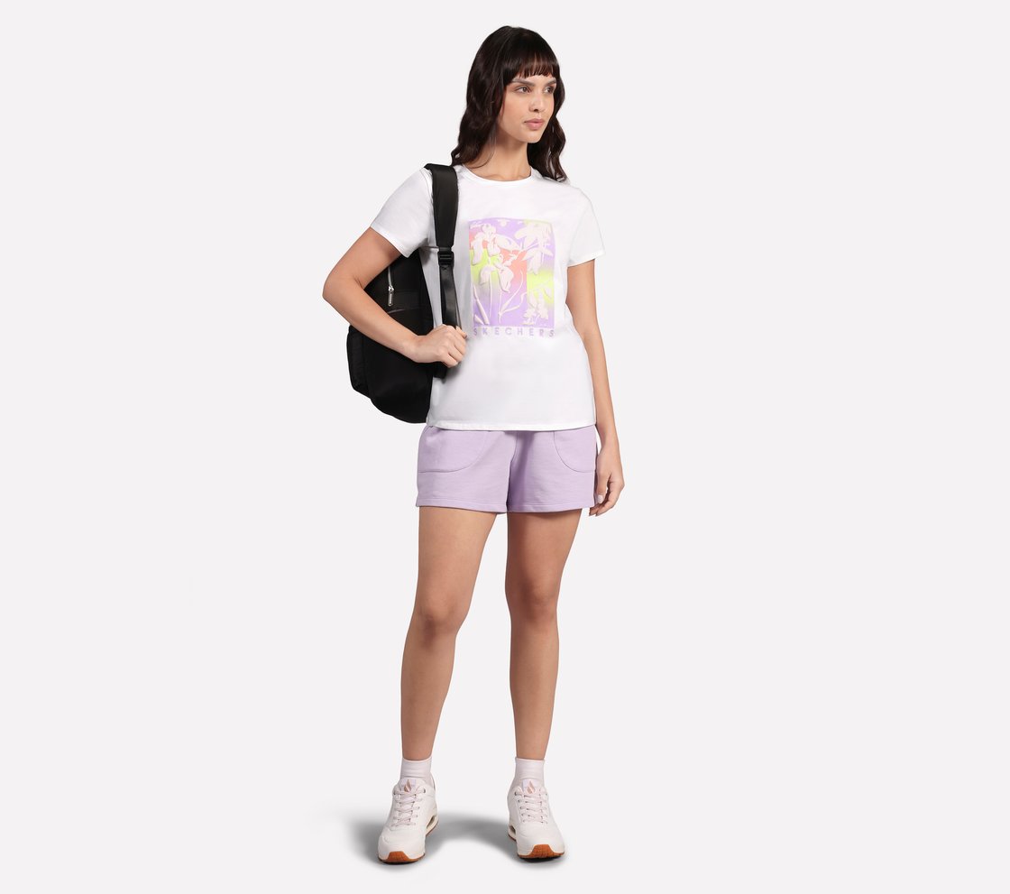 OMBRE EFFECT PALM TEE, WHITE Apparel Right View