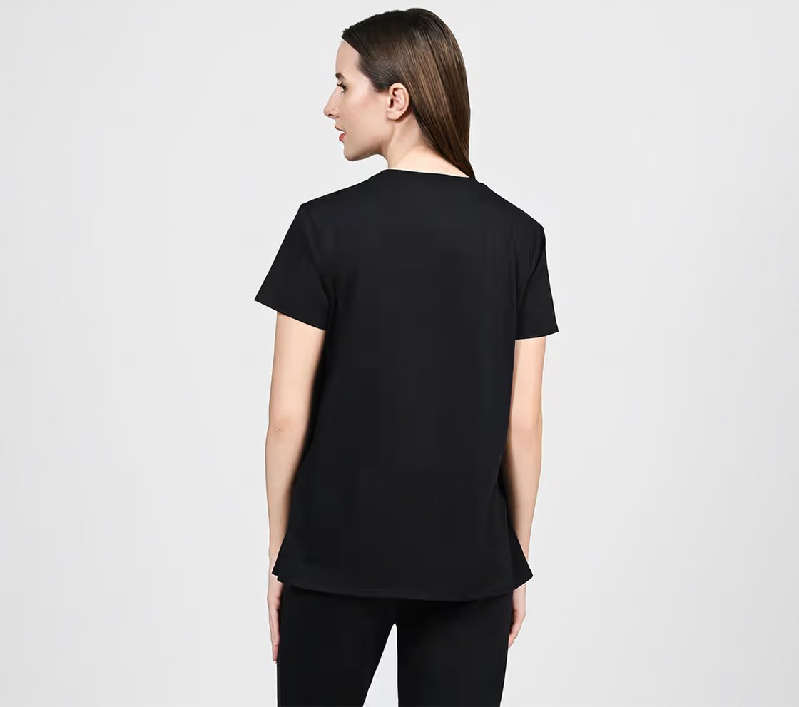 MOCK STUD SKECHERS TEE, BBBBLACK Apparel Left View