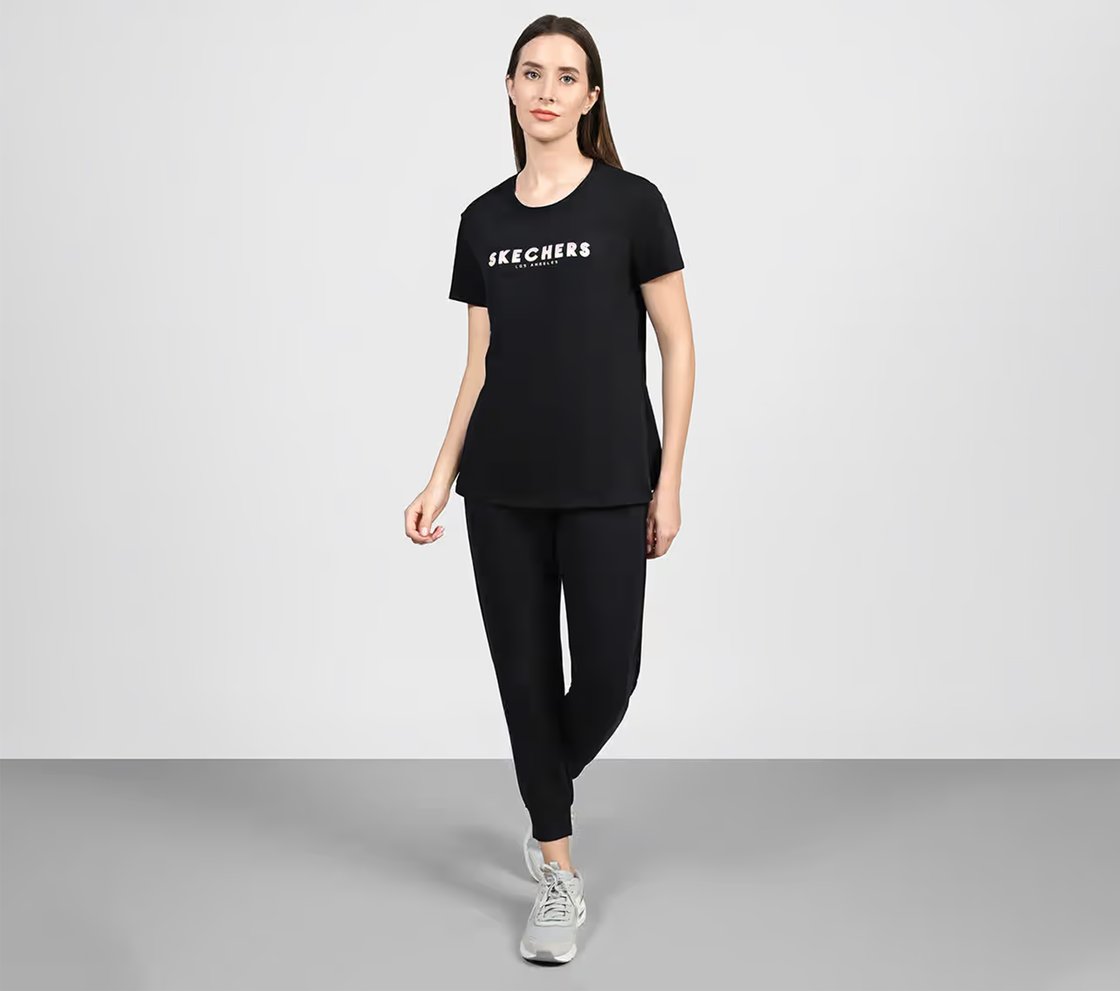 MOCK STUD SKECHERS TEE, BBBBLACK Apparel Right View