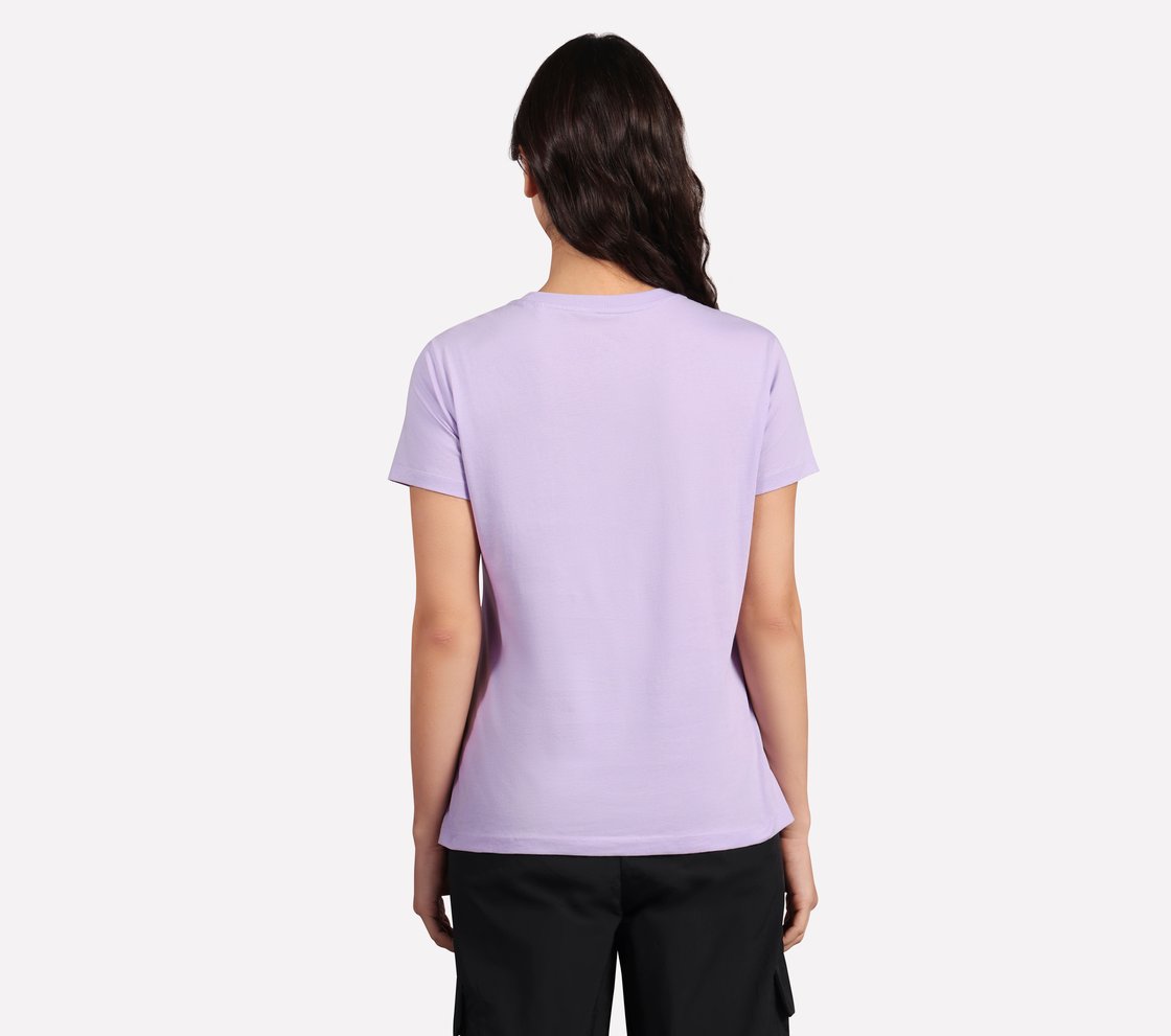 FLOWER DOODLE BRANDING TEE, PURPLE/PERIWINKLE Apparel Left View