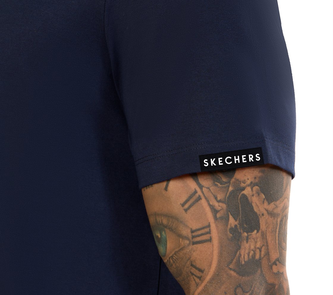 MI FAN GRAPHIC T-SHIRT, LT.GRAY/NAVY Apparel Right View