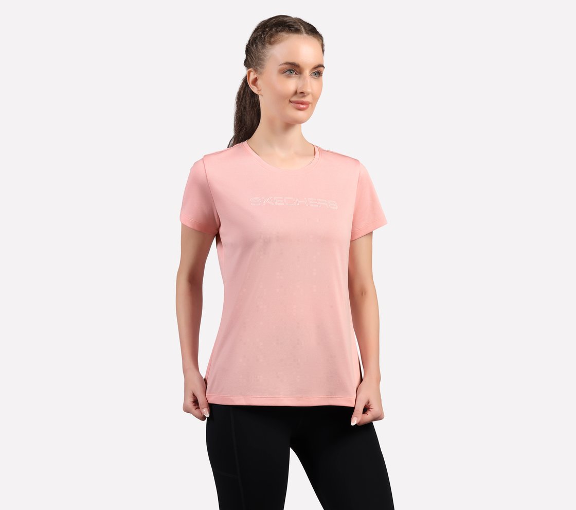 ROUND NECK BRANDED T SHIRT, BLACK/WHITE/GRY Apparel Bottom View
