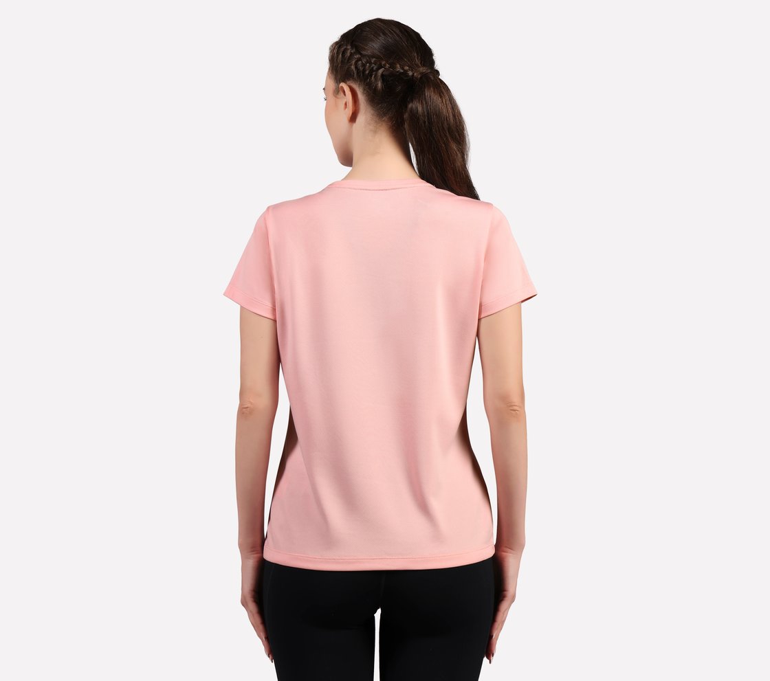 ROUND NECK BRANDED T SHIRT, BLACK/WHITE/GRY Apparel Left View