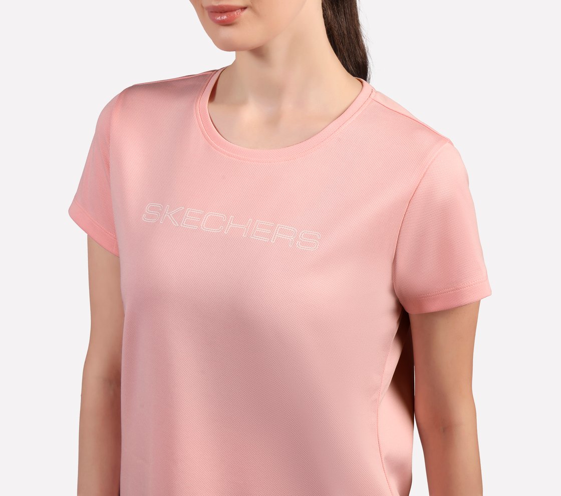 ROUND NECK BRANDED T SHIRT, BLACK/WHITE/GRY Apparel Right View