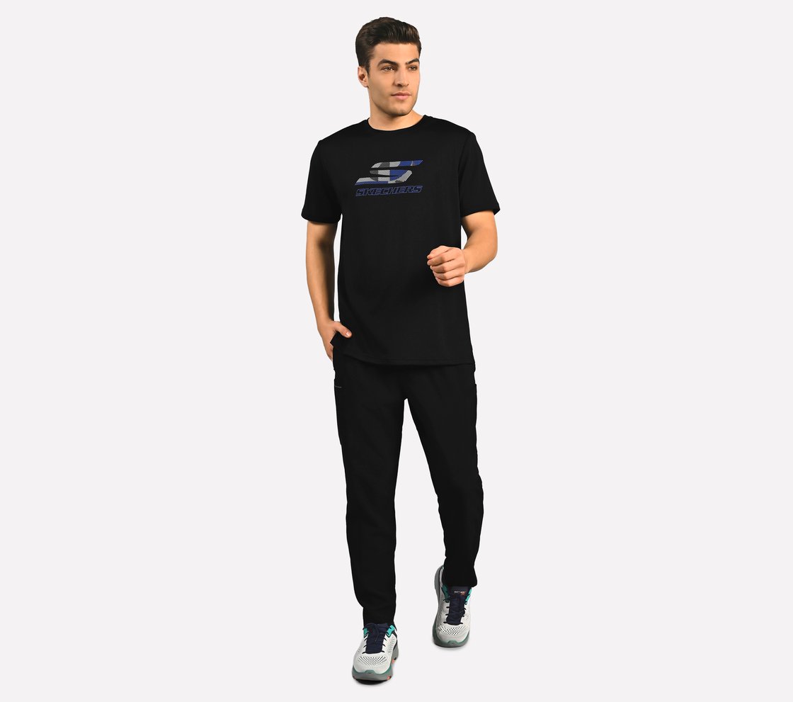 LOGO GRAPHIC PRINT T-SHIRT, BLACK Apparel Right View